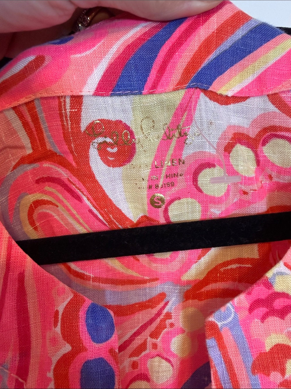 Lilly Pulitzer Reef Retreat Linen Tunic Top - Small - Picture 4 of 9
